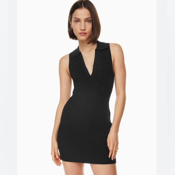 Babaton Dresses & Skirts - Babaton Sculpt knit polo dress